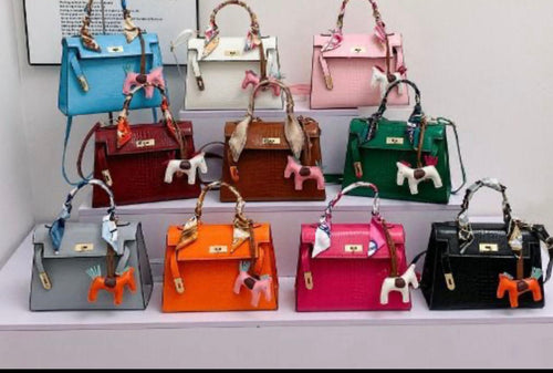 Patent Croc Purse