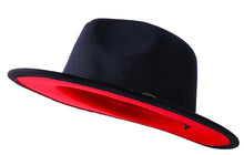 Load image into Gallery viewer, Red Bottom Fedora Hat