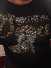 Load image into Gallery viewer, Birthday Diva T-shirt
